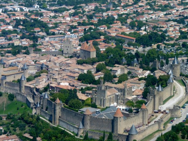 Vue sur la cité de Carcassonne