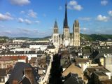 Vue sur la cathédrale de Rouen depuis le gros horloge